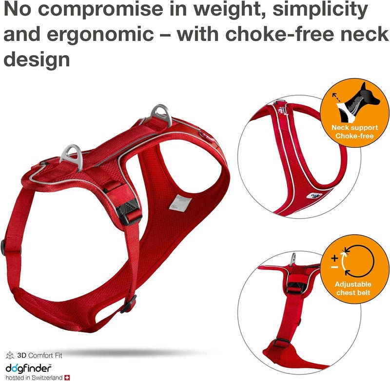 Curli Belka Comfort Harness Red S - Image 2